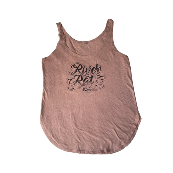 Tops - “River Rat” Halter Dusty Rose Large